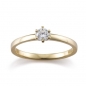 Gerstner Antragsring aus 585 Haselnussgold mit 0,10 ct TW-vsi Brillant