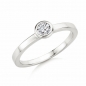 Solitaire Ring | Antragsring Weissgold mit 0,200 ct W/SI