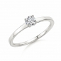 Antragsring | Solitaire Ring Weissgold mit 0,330 ct
