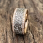 Rosenring in 600er Platin mit Rotgold Brillantkranz