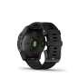 fēnix® 7 – Sapphire Solar Edition, schiefergraues DLC-Titan mit schwarzem Armband