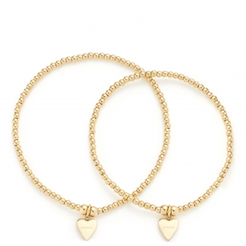 Mutter-Tochter Special / Armband Set gold Amore