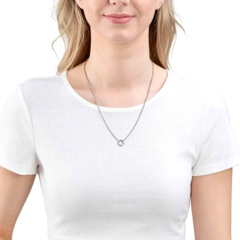 Elegante Venezianerkette mit Kleeblatt-Element für Clip&Mix-Anhänger 023734