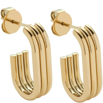 Ohrstecker ELISABETH Gold – Statement mit puristischer Eleganz