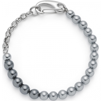 DOMINIQUE – Maritimes Armband mit Perlen & Ankerkettengliedern