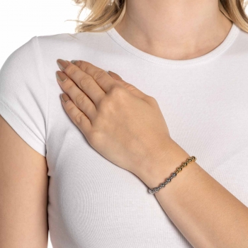 PHILINE – Bicolor-Chic mit goldenem Akzent