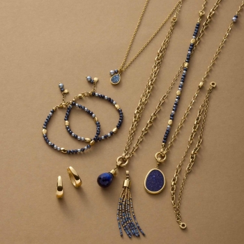 Halskette ALINE gold – Mystische Eleganz im Tropfendesign