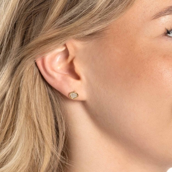 Ohrstecker CATHERINE – Golden glänzende Eleganz