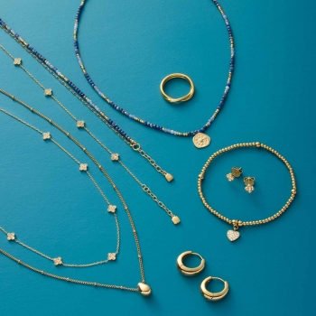 Leonardo Armband ROSE Gold – Doppelreihiges Design mit Natursteinen & Paperclip-Kette