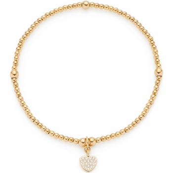 Leonardo Armband NOEMI Gold – Zartes Design mit Herzanhänger & Zirkonia