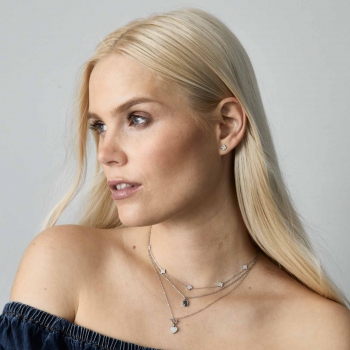 Leonardo Halskette NOEMI – Filigrane Edelstahlkette mit Herzanhänger & Zirkonia