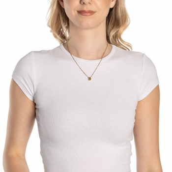 Leonardo Halskette CLOTILDE Gold – Modernes Tropfendesign mit feiner Panzerkette