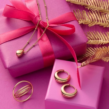 Leonardo Halskette CLOTILDE Gold – Modernes Tropfendesign mit feiner Panzerkette