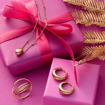 Leonardo Creolen CLOTILDE Gold – Voluminöse Klapp-Creolen in elegantem Design