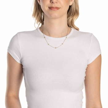 Leonardo Halskette LISETTE Gold – Zarte Blüten-Optik mit funkelnden Zirkonia