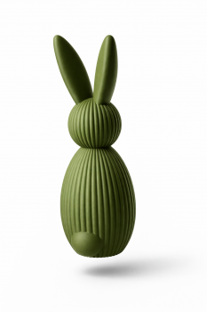 Minimalistischer Deco Osterhase – 17 cm / Dunkelgrün