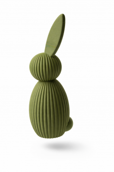 Minimalistischer Deco Osterhase – 17 cm / Dunkelgrün