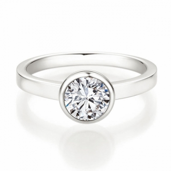 Solitaire Ring | Antragsring Weissgold mit 1 ct W/SI - Kopie