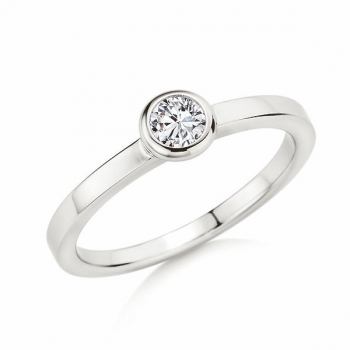 Solitaire Ring | Antragsring Weissgold mit 0,250 ct W/SI