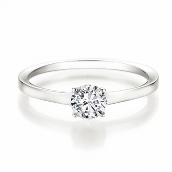 Antragsring | Solitaire Ring Weissgold mit 0,500 ct