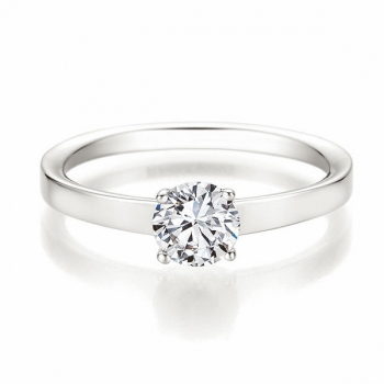 Antragsring | Solitaire Ring Weissgold mit 0,750 ct