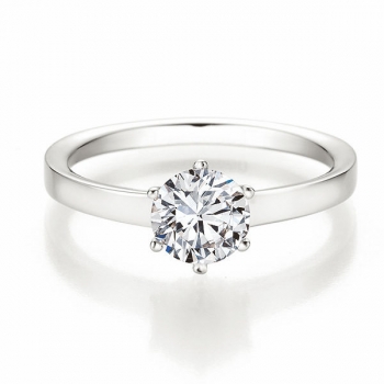 Verlobungsring | Solitaire Ring Weissgold mit 1 ct W/SI