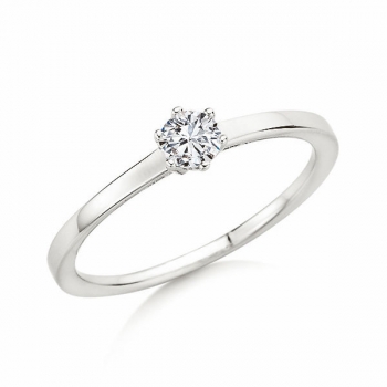 Verlobungsring | Solitaire Ring Weissgold mit 0,250 ct