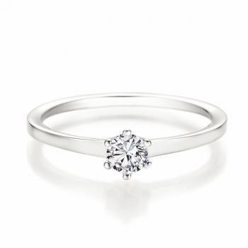 Verlobungsring | Solitaire Ring Weissgold mit 0,330 ct