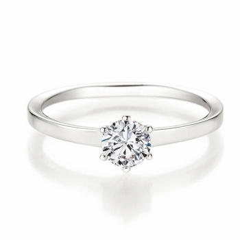 Verlobungsring | Solitaire Ring Weissgold mit 0,500 ct