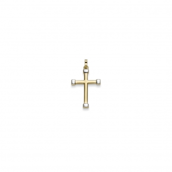 Kreuz in 585 bi-color - Ein kunstvolles Schmuckstück von zeitloser Elegan