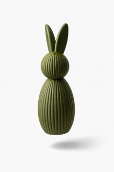 Minimalistischer Deco Osterhase – 17 cm / Dunkelgrün