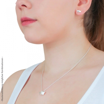 Maritime Eleganz: Loveboat Ohrstecker aus Silber - Symbol der Reise und des Aufbruchs