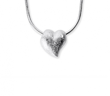 Crown of my Heart - mini Herz Anhänger aus Silber