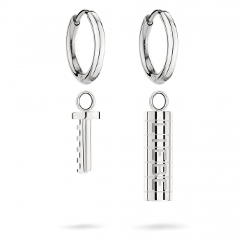 LJ-1409-E-30 LIEBESKIND BERLIN Valentines Creole aus Edelstahl