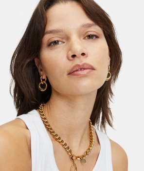 LJ-1429-N-45 LIEBESKIND BERLIN Halskette aus Edelstahl, IP Gold