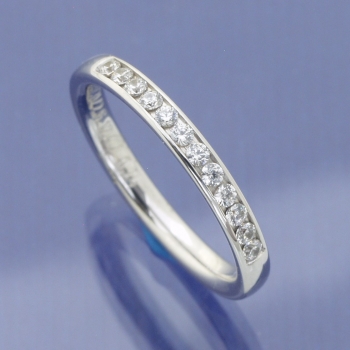 Weissgold Verlobungsring und Vorsteckring mit 0,24 ct Brillanten