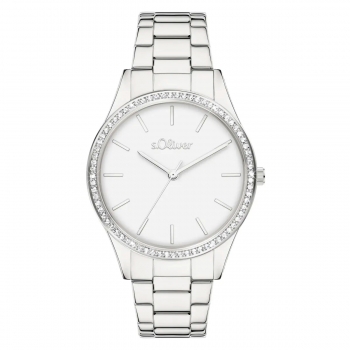 s.Oliver Damenuhr – Zeitlose Eleganz mit funkelndem Akzent