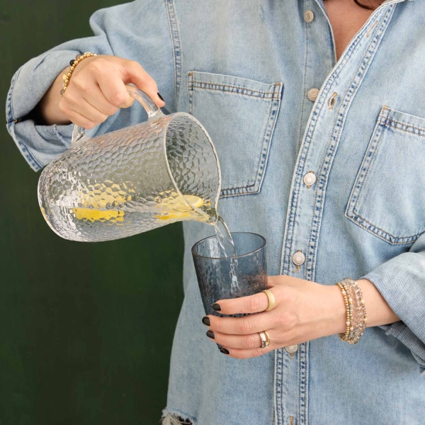 BERNADETTE – Dreifach-Armband in Gold & Graunuancen