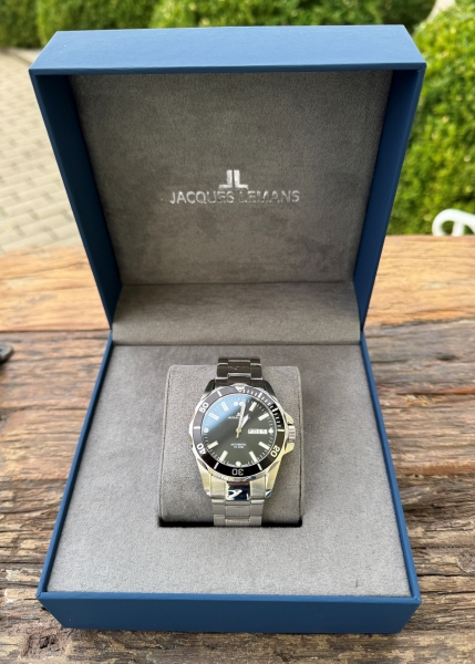 Jacques Lemans Liverpool 1-1955A Automatik Herrenuhr – Zeitlose Eleganz in Edelstahl