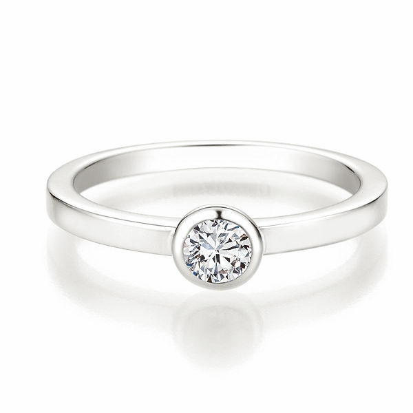 Solitaire Ring | Antragsring Weissgold mit 0,250 ct W/SI