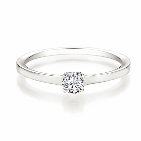 Antragsring | Solitaire Ring Weissgold mit 0,250 ct