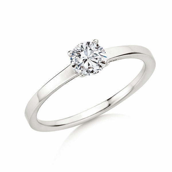 Antragsring | Solitaire Ring Weissgold mit 0,500 ct