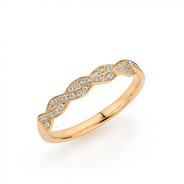 Ring Model VORFREUDE aus 585 Apricotgold