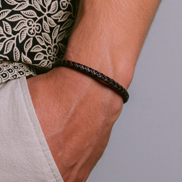 Jacques Lemans Lederarmband Schlicht und elegant