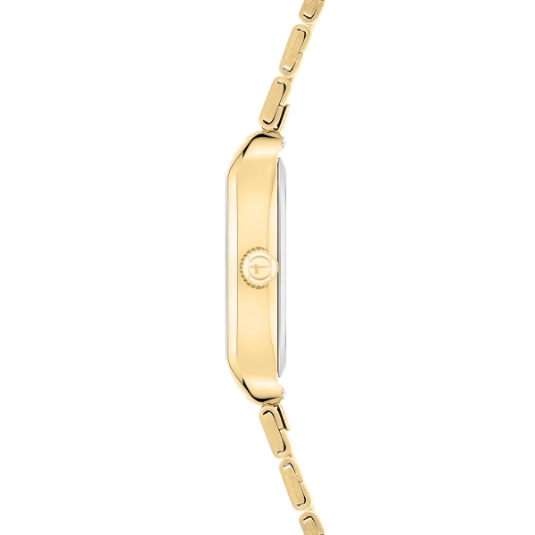 TT-0139-MQ Tamaris Damen Armbanduhr, 25 x 25 mm, Metall IP Gold